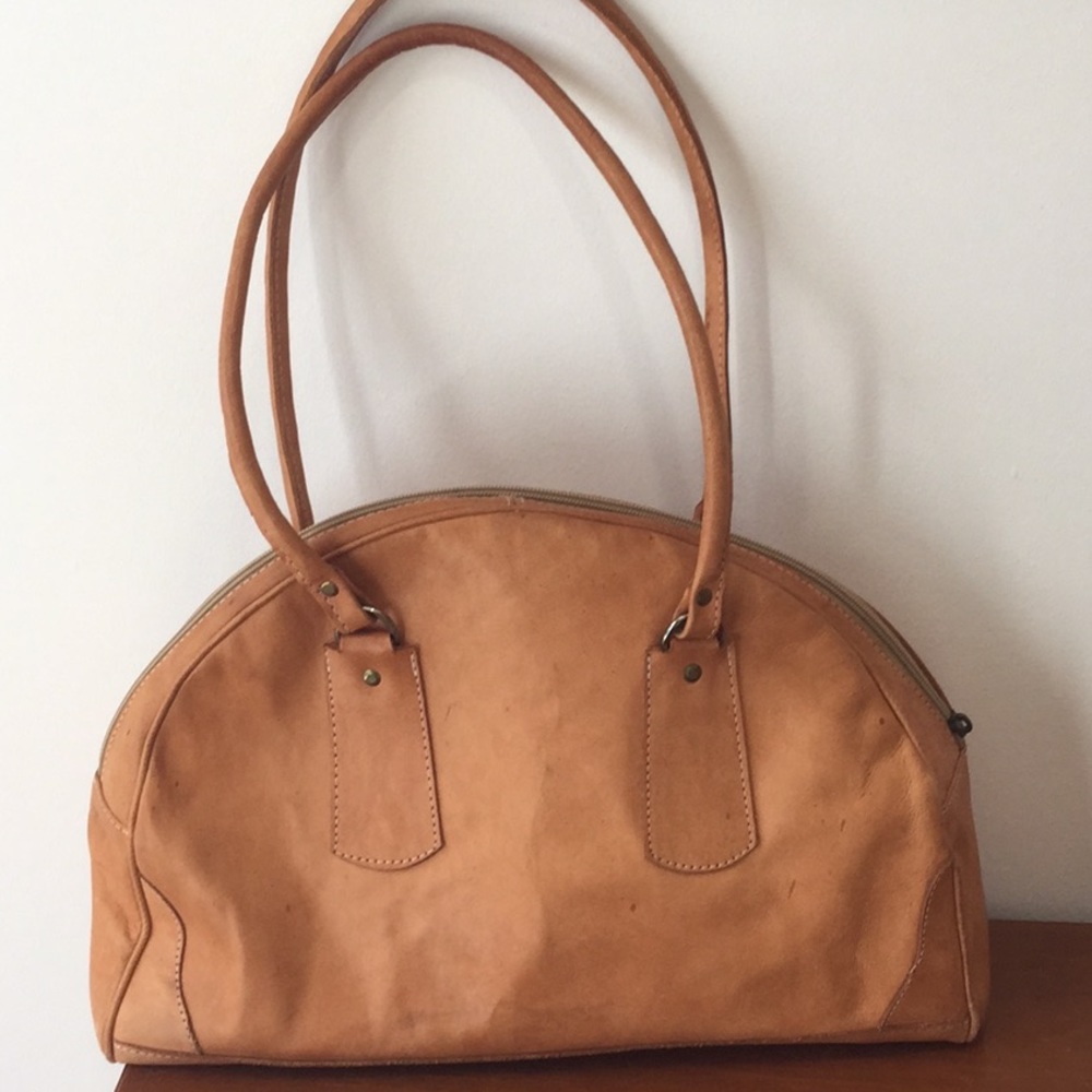 All natural Leather satchel